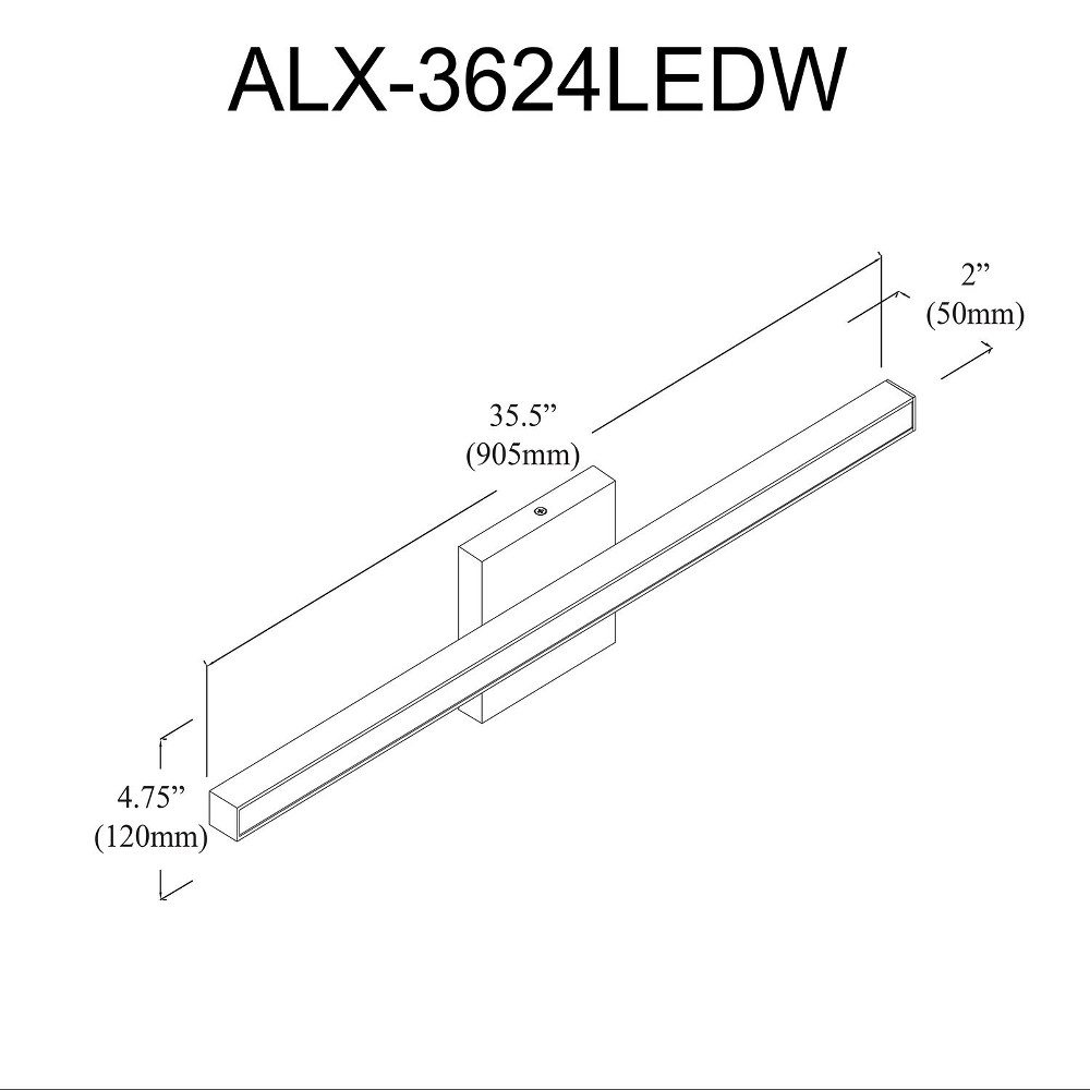 ALX-3624LEDW-MB
