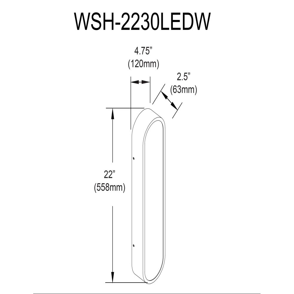 WSH-2230LEDW-MB