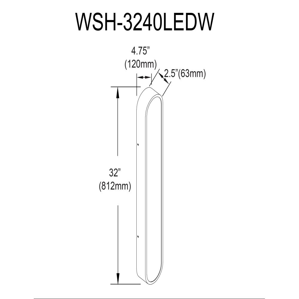 WSH-3240LEDW-MB